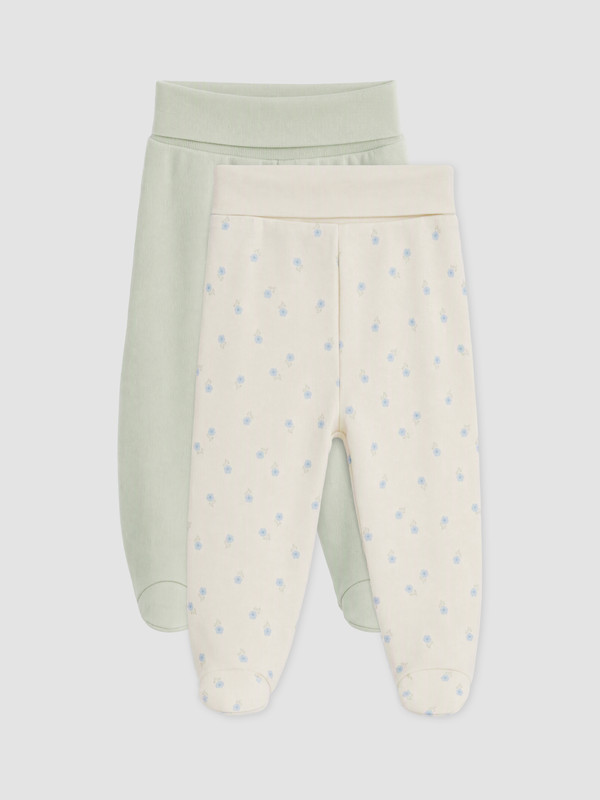 LCW baby Pantaloni cu botoșei pentru fetițe, set de 2 bucăți