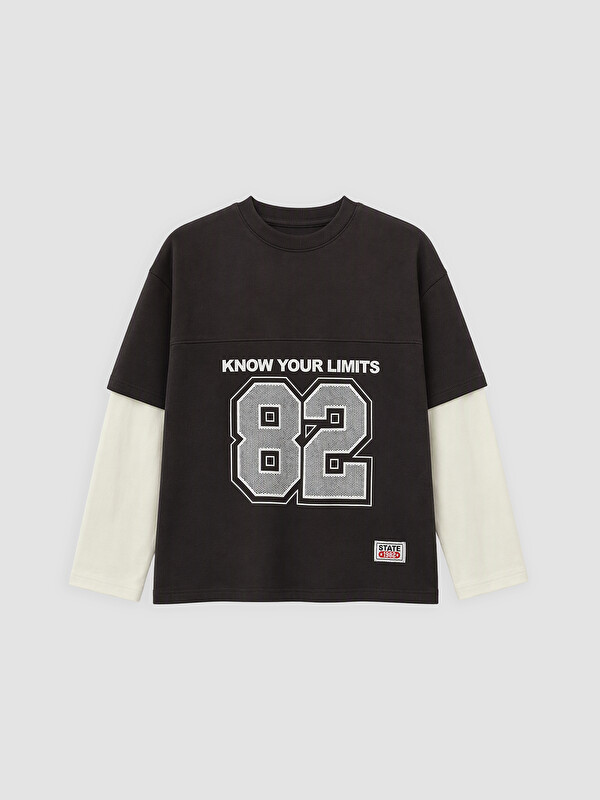 LCW Kids Boy Brown T-Shirt