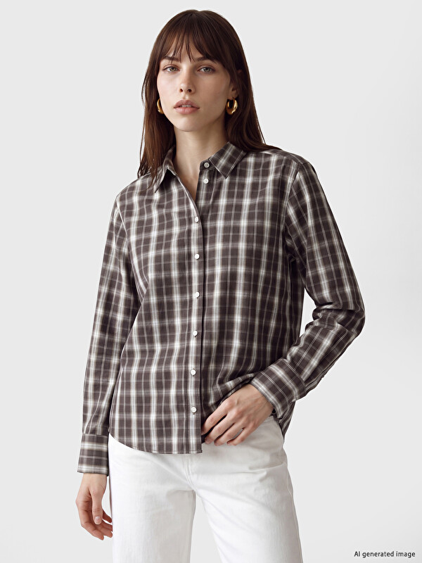 LCW Vision Plaid Women's Shirt