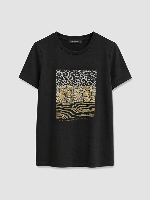 LCW EVERYDAY Crew Neck Printed Women's T-Shirt