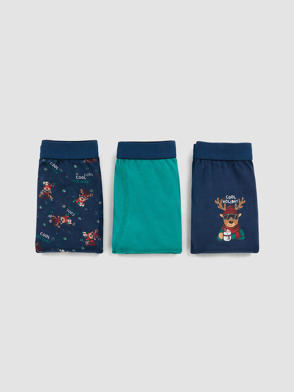LCW Kids 3'lü New Year Themed Boys' Boxer