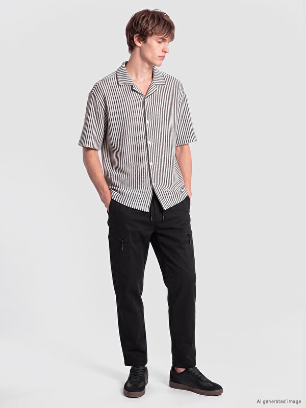 XSIDE Man Black Trousers