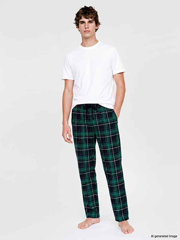 LC WAIKIKI Regular Fit Ekose Erkek Pijama Altı