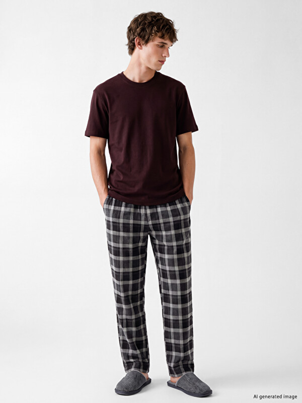 LC WAIKIKI Regular Fit Ekose Erkek Pijama Altı
