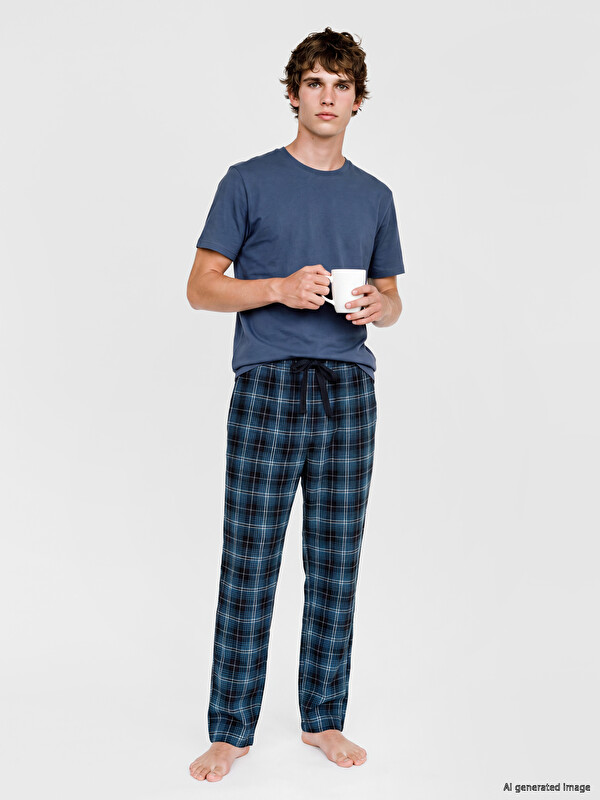 LC WAIKIKI Regular Fit Ekose Erkek Pijama Altı