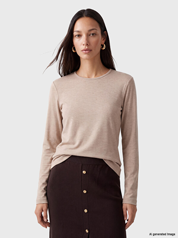 LCW EVERYDAY Crew Neck Women's Body