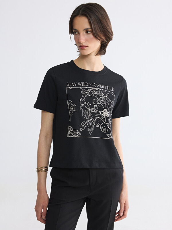 LC WAIKIKI Crew Neck Printed Women's T-Shirt