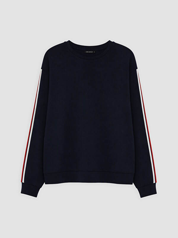 LCW EVERYDAY Şeritli Soft Touch Kadın Sweatshirt