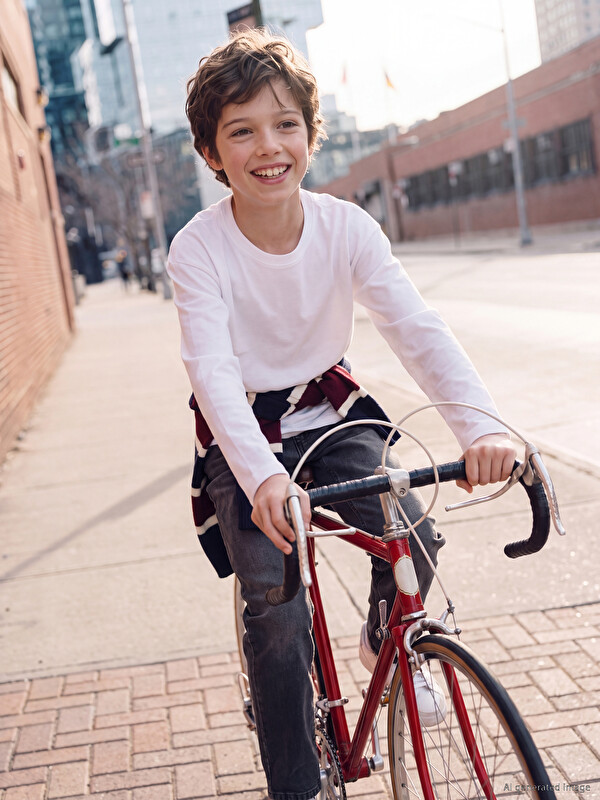 LCW Kids Crew Neck Long Sleeve Boys' T-Shirt