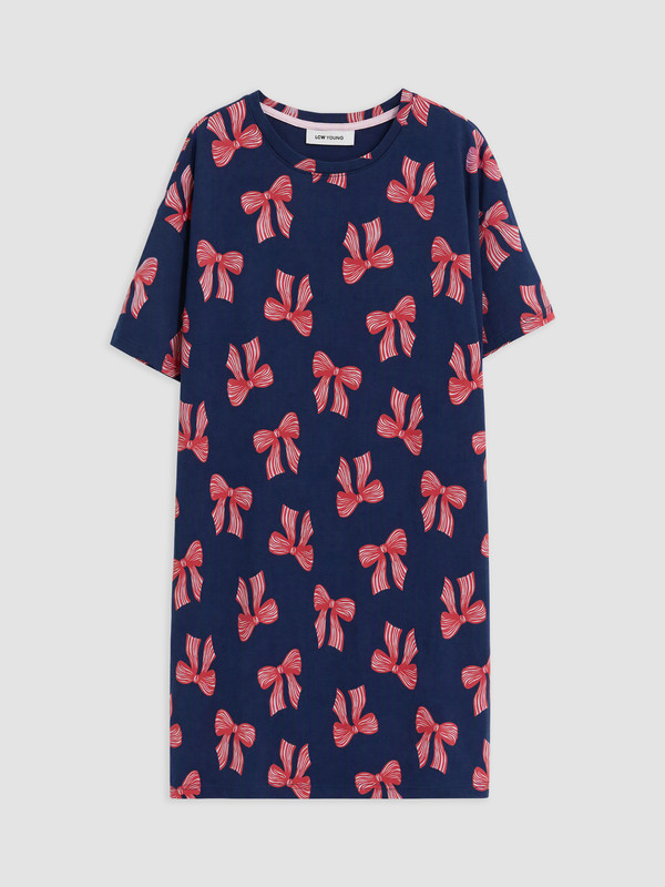 LCW Young Bow Printed Women's Nightdress