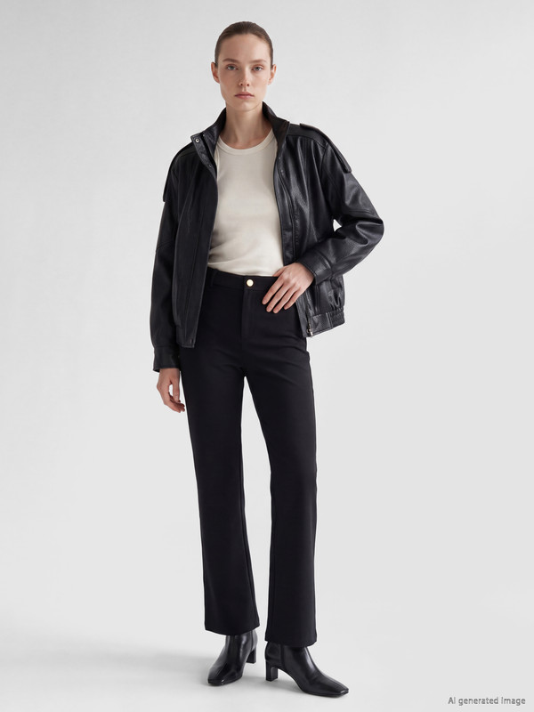 LCW Comfort High Waist Flare Women's Trousers