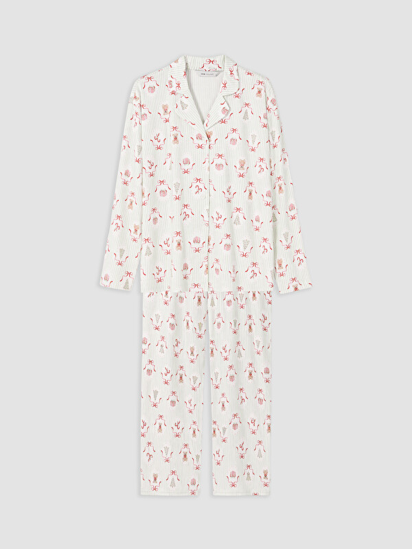 LCW Young New Year Themed Women's Pyjamas Set