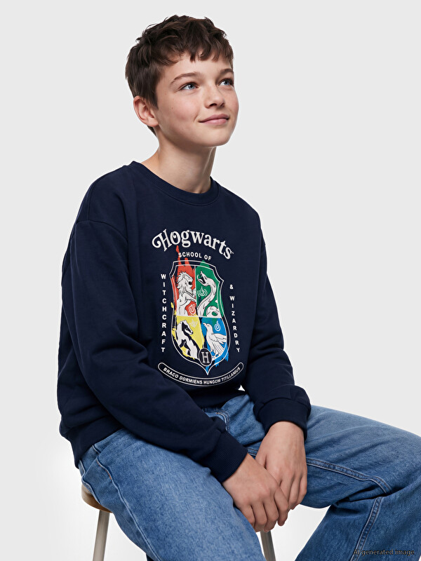 LCW Kids Harry Potter Printed Boys' Sweatshirt