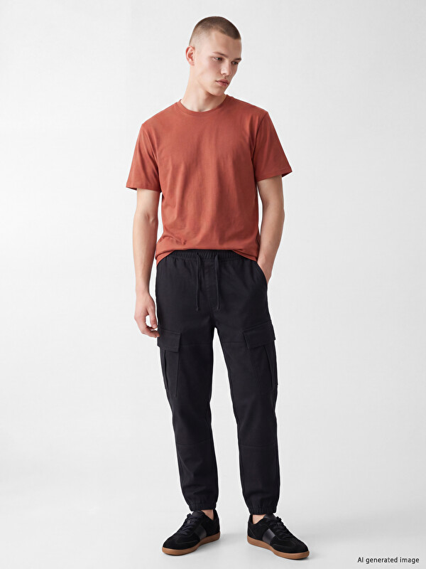 XSIDE Man Black Trousers