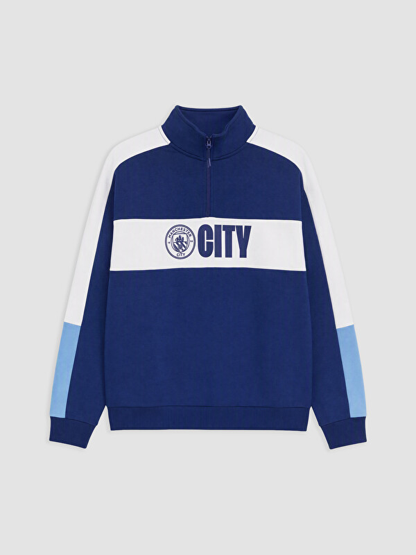 XSIDE ACTIVE Manchester City Baskılı Erkek Sweatshirt