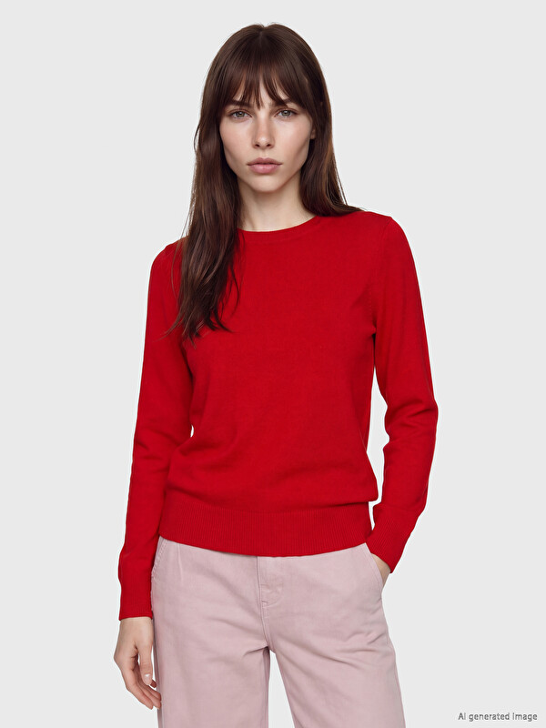 LCW Comfort Crew Neck Women's Knitwear Sweater