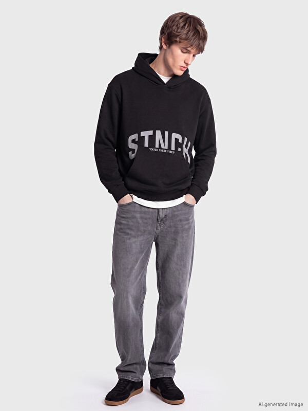 XSIDE Hooded Men's Thick Sweatshirt