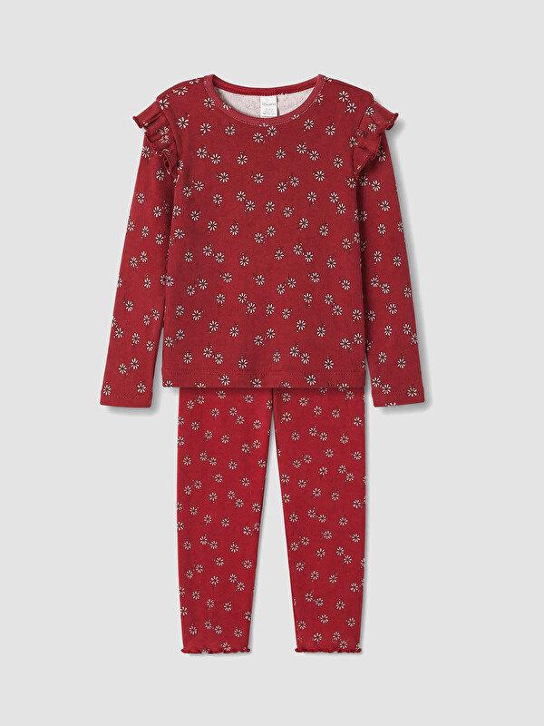 LC WAIKIKI Cvetni devojački komplet