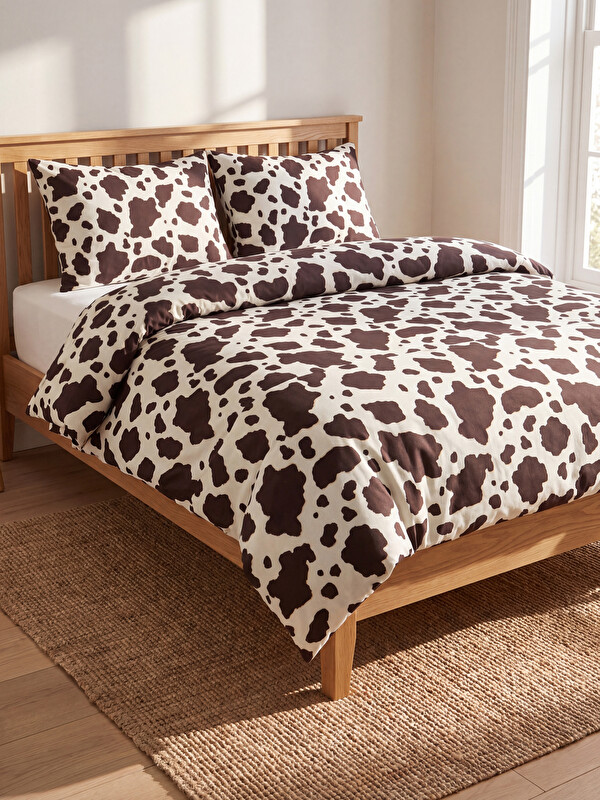 LCW HOME Patterned Cotton Double Duvet Cover Set