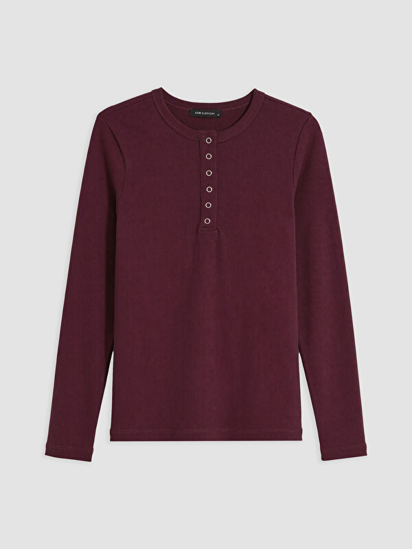 LCW EVERYDAY Woman Plum Body