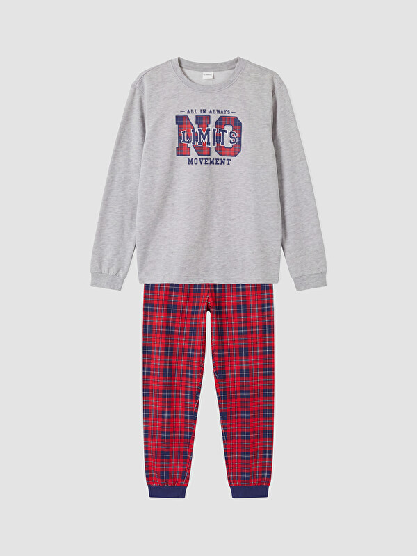 LCW Kids Crew Neck Boys' Pyjamas Set