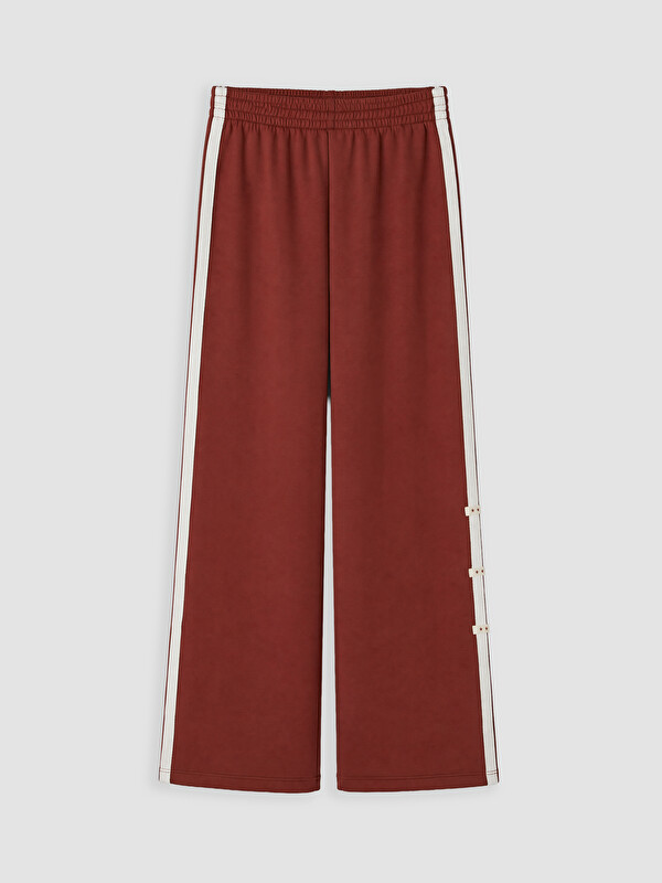 LCW Kids Sides Striped Wide Leg Girls' Sweatpants
