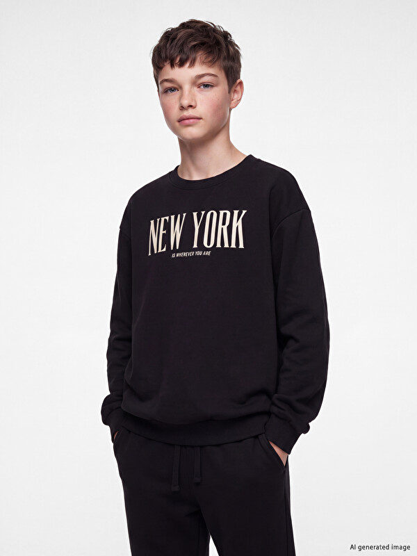 LCW Kids New York printed Boys' tracksuit set