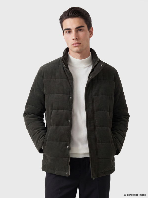 LCWAIKIKI Classic Regular Fit Dik Yaka Erkek Deri Görünümlü Mont