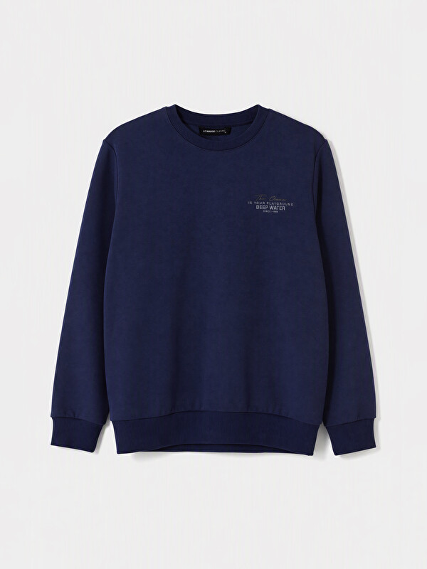 LCWAIKIKI Classic Man Navy Sweatshirt