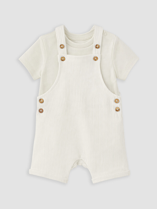 LC WAIKIKI Baby Boy Green Dungarees