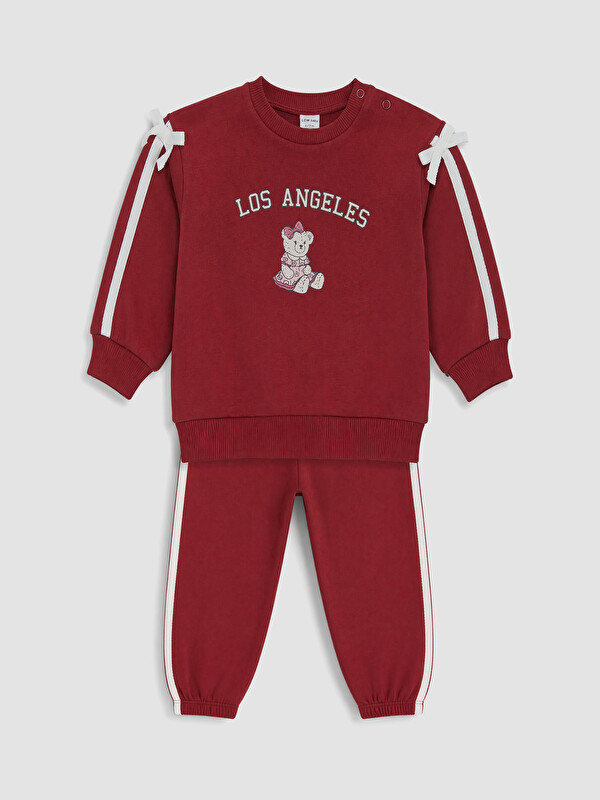 LCW baby Los Angeles Printed Baby Girls' Tracksuit Set