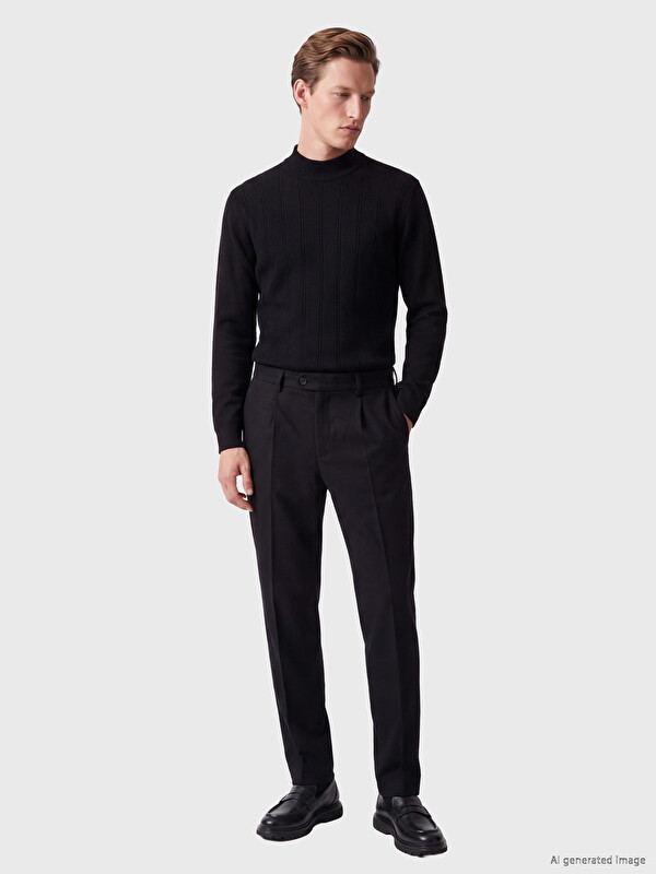 SOUTHBLUE Standard Fit Men's Pleated Trousers