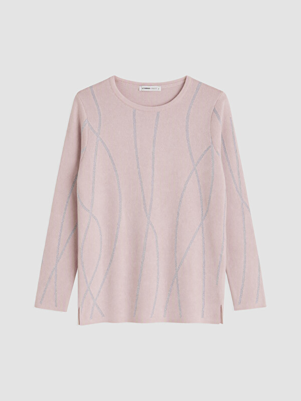 LCW Grace Crew Neck Patterned Women's Knitwear Sweater