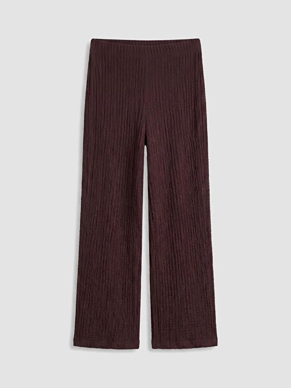 LCW EVERYDAY Beli Lastikli Dokulu Kadın Pantolon