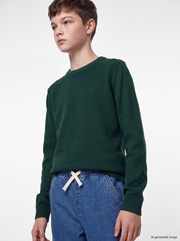 LCW Kids Crew Neck Boys' Knitwear Sweater