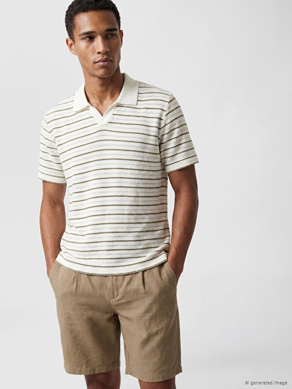 LCW Vision Polo prugasta muška majica