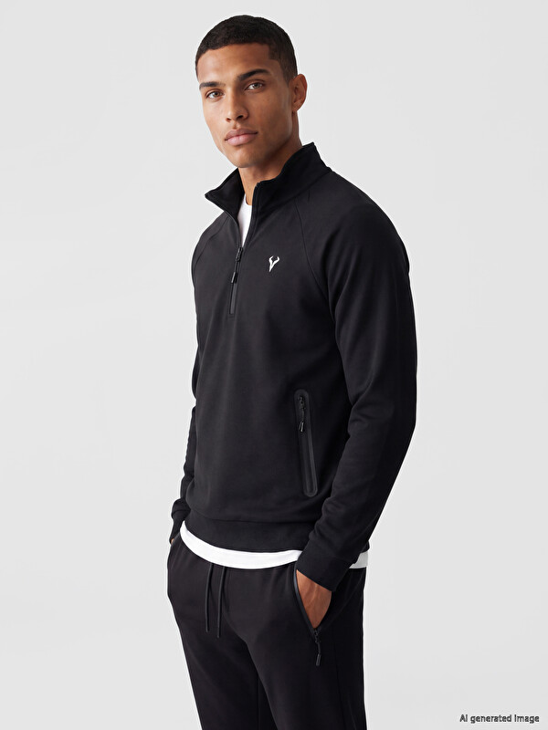 XSIDE ACTIVE Man Black Sweatshirt