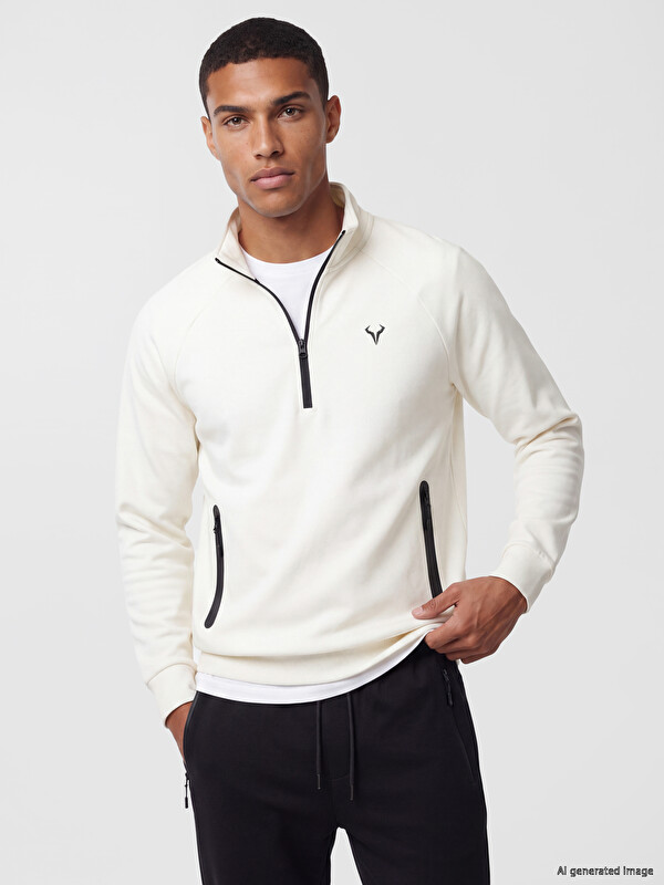 XSIDE ACTIVE Man Ecru Sweatshirt