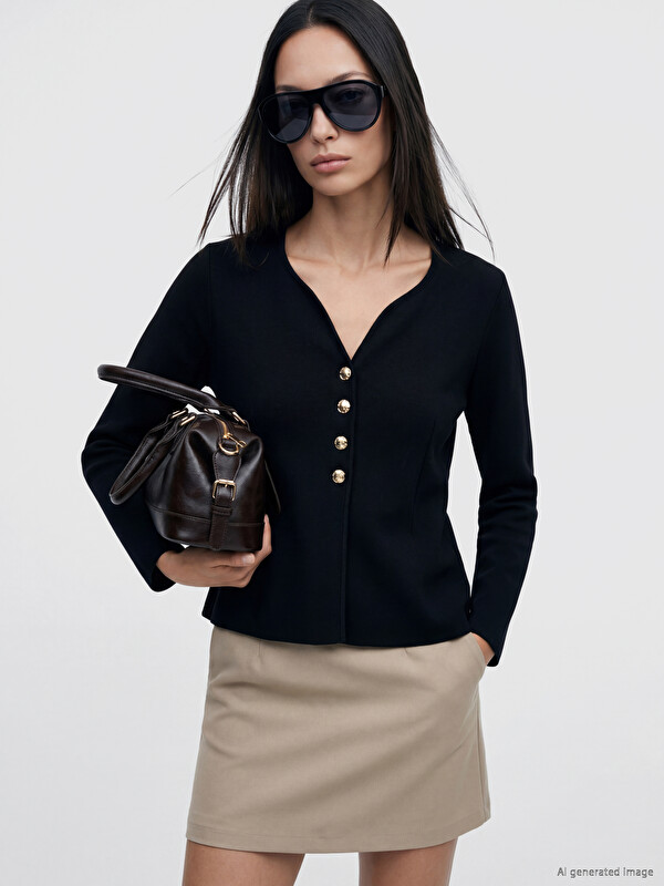 LCW EVERYDAY V Neck Regular Fit Women's Knitwear Cardigan
