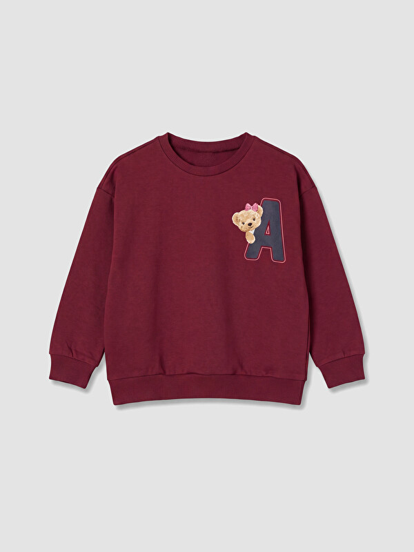 LC WAIKIKI Baskılı Kız Çocuk Sweatshirt