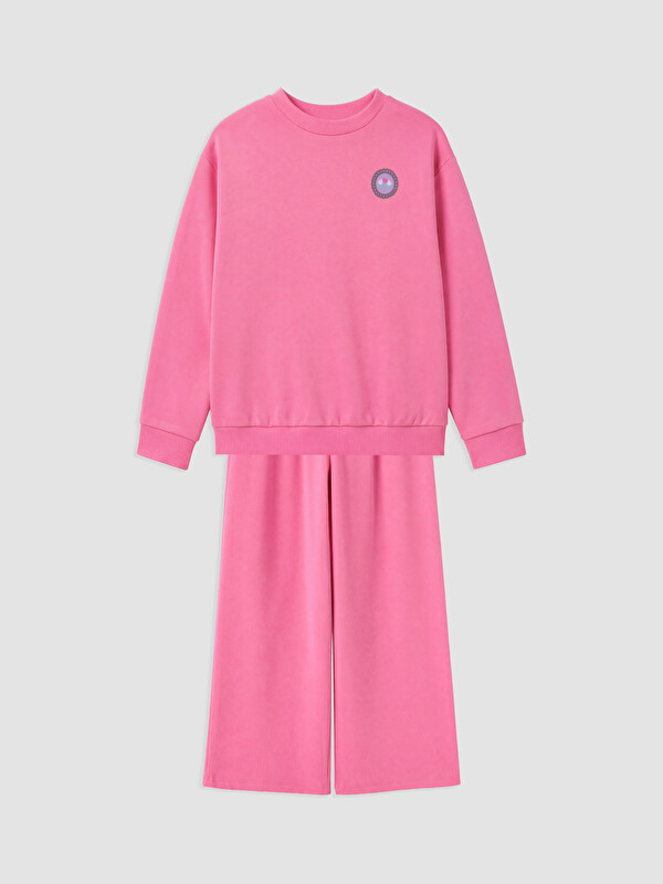 LC WAIKIKI Embroidered Detailed Girls' Set