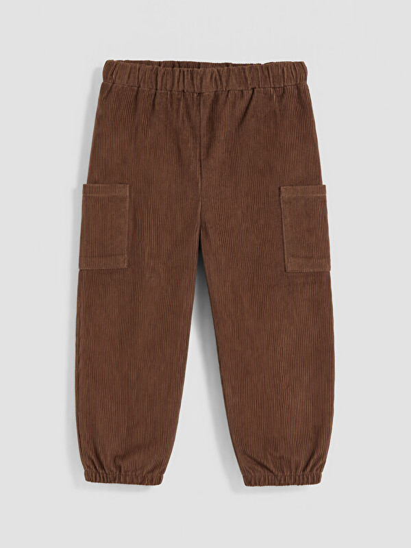 LCW baby Erkek Bebek Kadife Jogger Eşofman Altı
