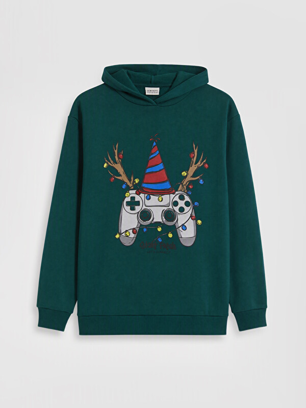 LCW Kids Printed Boys' Thick Sweatshirt