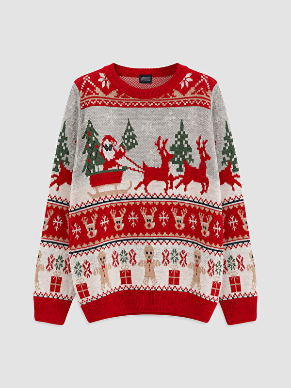 LCW Kids New Year Themed Boys' Knitwear Sweater