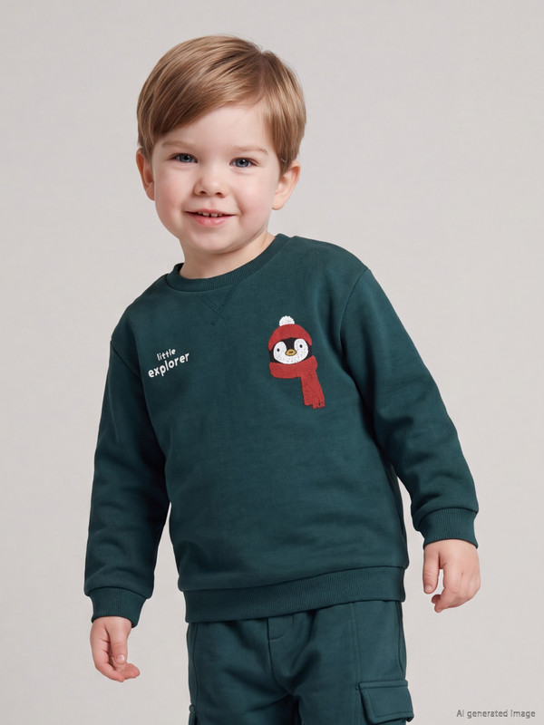 LCW baby Printed Baby Boys' Sweatshirt