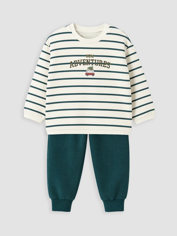 LCW baby Striped Printed Baby Boys' Set
