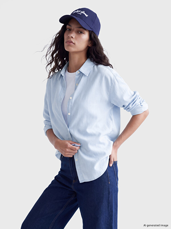 XSIDE Këmishë xhinsi oversize për gra