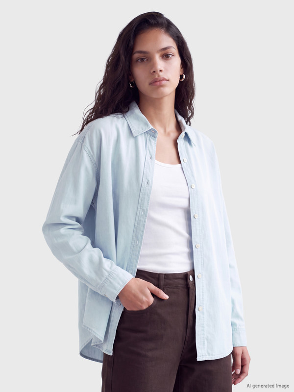 XSIDE Oversize Women's Jean Shirt