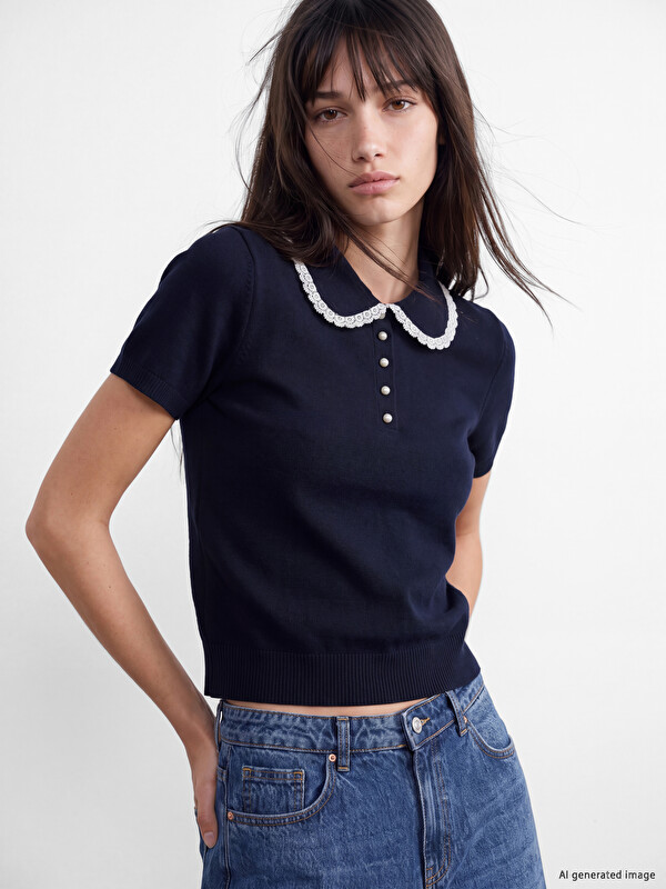 XSIDE Peter Pan Collar Women's Knitwear Sweater