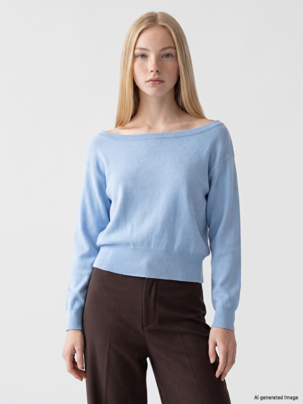 XSIDE Slash Neck Women's Knitwear Sweater